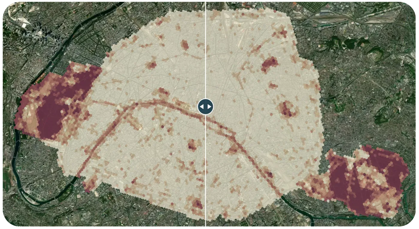 Cartographie des stocks de carbone sur l'ensemble de la ville de Paris